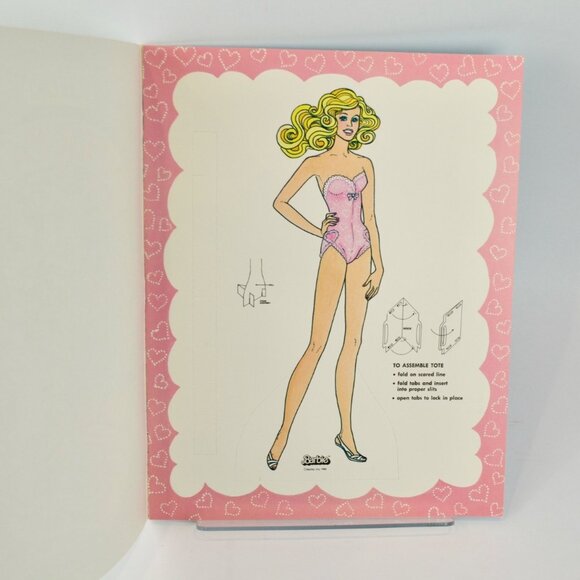 Golden Barbie Peaches 'n Cream Paper Doll UNCUT 1985 - Picture 3 of 3